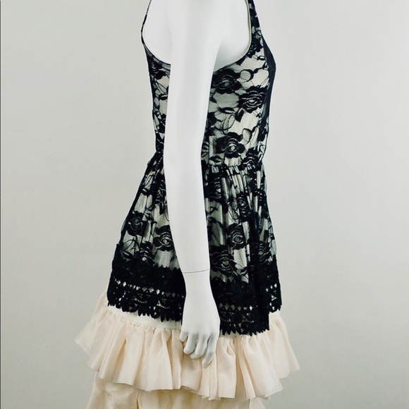 Ivory Lace Ruffle Dress-Size Medium - Picture 8 of 8